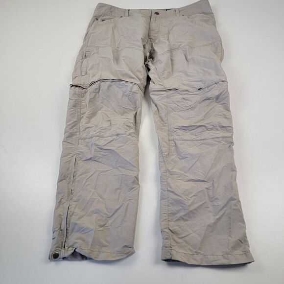 Kuhl Pants Mens 40x30 Liberator Convertible Zip Off Shorts Stealth Utility Tech - Picture 1 of 16